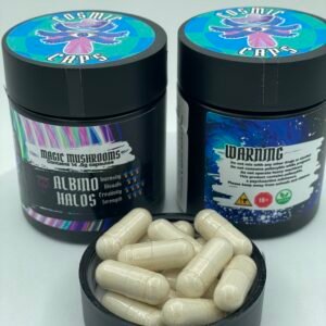 Cosmic Caps Shroom Capsules – Albino Golden Halo — Metro Mush